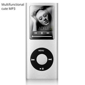 MP3 MP4 плееры Поступление Музыкальный плеер FM Радио Студент Английский Walkman Запись Тонкий Металл для iPod Стиль Оптовая продажа 231030
