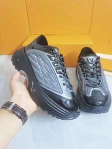 Novos sapatos de bala masculinos e femininos tendência da moda super grosso e sola alta preto e branco combinando com tênis de marca de grife para homens ou mulheres 39-45