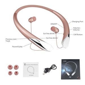 Yeni Varış Kablosuz Bluetooth Kulaklık HX 911 CSR 4.0 Ton Infinim Kulaklıklar Spor Boyun Bandı Kulaklık Elleri ÜCRETSİZ HBS910 Akıllı telefon için