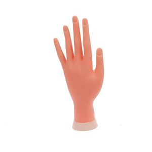 Дисплей для практики ногтей Гибкое позиционирование Силиконовая модель для левой руки Обучение наращиванию ногтей Искусственная рука Дисплей для ногтей Рука для практики ногтей 231030