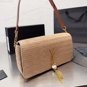 Designer Bag High Quality Leathertop Superior Quality Women Straw Bag Fashion Luxury Beach Vacation Woven One-shoulder Messenger Bags with Ss23 Fashionable