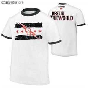 Erkek Tişörtler Erkek Tişörtleri Yaz Yeni Kısa Kollu Güreş CM Punk En İyi Erkekler Baskı T-Shirt 2021 Erkek T-Shirt Avrupa Boyutu S ~ XL T231031