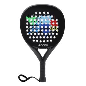 Tennis Rackets Padel Paddle Racquets Carbon Fiber with EVA Memory Flex Foam Core Racket Lightweight for Pop 231031