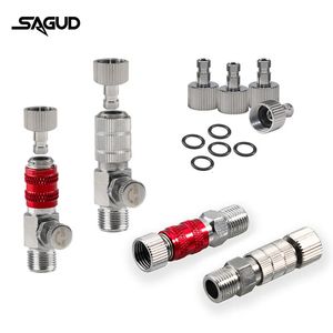 Spray Guns SAGUD Airbrush Quick Disconnect Accessories 1/8 Quick Realse Fitting Adapter with 4 Extra Quick Connector Hose Air Brush Parts 231031