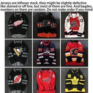 Erkek Hoodies Sweatshirts Rastgele Sayı Buz Hokey Spor Nakış Forması Uzun Kollu Gevşek Artı Boyut Tulma Gömlek 231031