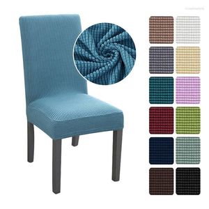 Chair Covers 3 Types Material Jacquard Dining Cover Spandex Elastic Stretch Slipcover Case For Chairs Kitchen El Banquet