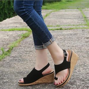 Sandalet 2023 Kadınlar Rahat Sade Ayakkabı Kama Topuk Bayanlar Günlük Baş Ayak Ayak Düzeltme Ortopedi Bunion Corrector Flip Flop