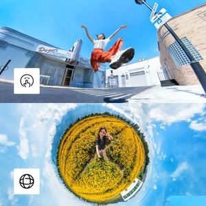 Спортивные экшн-видеокамеры Insta360 One X2 Водонепроницаемая экшн-камера со стабилизацией Touch Sn Ai Монтаж Прямая трансляция Прямая доставка Otxcf