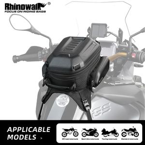 Сумки на багажники Rhinowalk Мотоциклетная сумка на бак Универсальная водонепроницаемая сумка 15л 18л Подходит для большинства мотоциклов Enduro Dual Sport Adv Hardshell Backpack 231030