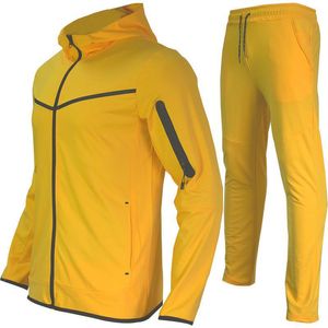 Trailtsits Designer Treatsuit İnce Erkek Kapşonlu Spor Giyim Techs Polar Pantolon Trailsuit Spor giyim Pantolon Gevşek Bir Zip Erkekler Kamuflaj Mans Asya Kıyafet Parça Takımları