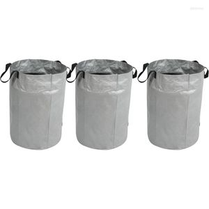 Сумки для хранения листовые многоразовые сумки с складкой ковша Профессиональные отходы патио патио прачечная контейнер мусор