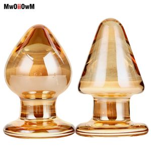 Seks oyuncak masajı 55mm büyük kristal popo fiş vajina top büyük pyrex cam anal dildo boncuk sahte penis yetişkin mastürbasyon kadınlar erkekler eşcinsel