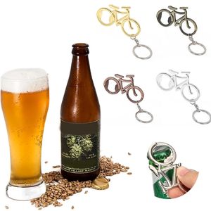 1pcs moda metal bira şişesi açıcı sevimli bisiklet bisiklet anahtarlık anahtar yüzük sevgili bisikletçi şişe açıcılar yaratıcı düğün hediyesi