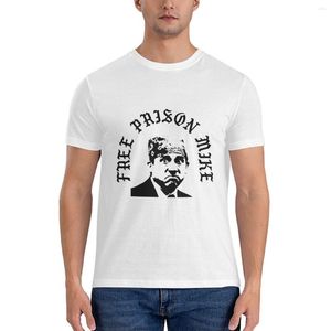 Erkek Tişörtleri Ofis Erkekleri Kadın Tişört Ücretsiz Hapishane Mike Vintage Pamuk Tişört Kısa Kollu Crewneck Giyim varış
