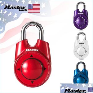 Дверные замки Master Lock Комбинация Направленный пароль Навесной замок Портативный тренажерный зал Школа Клуб здоровья Безопасность Шкафчик Дверь Ass Homeindustry Dhqs4