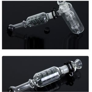 Замораживаемая глицериновая катушка Hamar Bubbler Двойная камера Комбинированные курительные трубки Black Tree Perc Bubblers водопроводные трубы