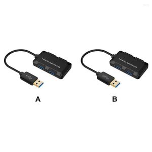 4-в-1 USB Hub Office Ноутбук док-станция Splitter Mouse Adapter Adapter Пластиковый преобразователь Достоп