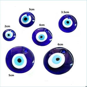 Charms Fashion Charms для ювелирных изделий изготовления стекла Счастливое глаз Blue Turkish Evil Eye Cool Coolchain Ожерелье для велосипедов