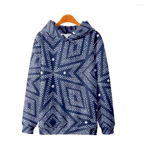 Erkek Hoodies Beyaz Polka Dot Baskılı Mavi Uzun Kollu Kazak Sonbahar Çift Erkek Kadın Sweatshirt Harajuku Street Giyim