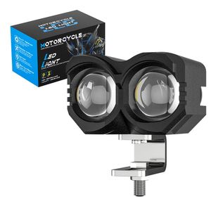 DXZ Motosiklet Far Lens Ampul Işın LED Aydınlatma Projektör Araç Sürüş Sis Pod Lambası Kamyonlar İçin 20W 4WD 4x4 UTV Beyaz Amber