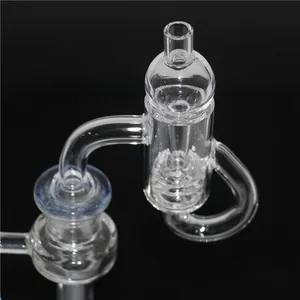 Conjunto de banger de quartzo giratório acessórios para fumar e boné de carburador 10mm 14mm macho/fêmea junta clara para Dab Rig Water Pipe dabber ferramentas cera