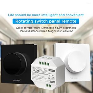 Denetleyiciler Miboxer K1 K1B Tri-C1 Döndürme Anahtarı Panel Uzaktan AC TRIAC RF Push WiFi Dimmer Parlaklık LED BULD için Renk Sıcaklığı