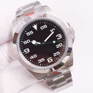 Часы ST9, черный циферблат, 40 мм, 2022, модные часы с механическим механизмом, циферблат из нержавеющей стали 904L