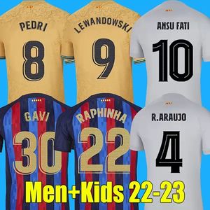 22 23 PEDRI GAVI soccer jersey FC FERRAN camiseta de futbol AUBA Top Thail Quality 2022 2023 ANSU FATI JONG MEMPHIS barcelona LEWANDOWSKI men Player