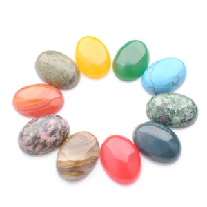 Natural Gemstones Oval 18x25mm Cabochon No Hole Loose Beads for DIY Jewelry Making Earrings Bracelets Necklace Rings Accessories BU322