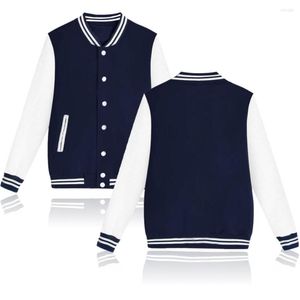 Erkek Ceketler Erkek ve Kadınlar Sonbahar Kış Beyzbol Giysileri Düz Renk Boş Sınıf Peluş Kat
