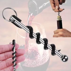 1pc taşınabilir açıcılar mini paslanmaz çelik mantar vidalı şişe tirbuşon çift menteşeli açık anahtarlık şarap açıcı