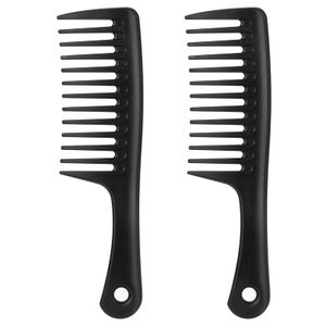 Saç Fırçaları Geniş Diş Tombul Düzenleme Fırçası Bakımı Handgrip Isıya Dayanıklı Stil Taraklar Kıvırcık Kuru Islak Uzun Kalın Hairchigonstore Amr3i