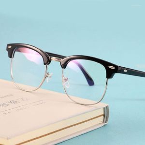 Güneş gözlüğü çerçeveleri moda optik gözlükler gösteri çerçevesi Erkekler için açık göz camı erkek kadın şeffaf