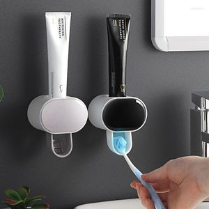 Banyo Aksesuar Seti Otomatik Diş Macunu Dispenseri Banyo Aksesuarları Diş Fırçası Tutucu Ev Diş Kremi Damlası