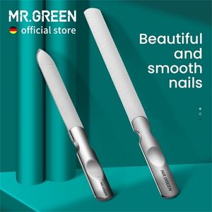Nail Files MR.GREEN Double Sided Stainless Steel Manicure Pedicure Grooming For Professional Finger Toe Care Tools 220908