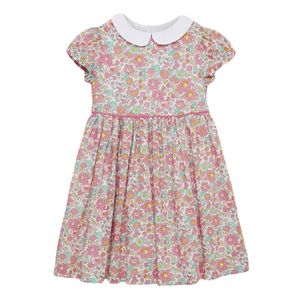 Kız Elbiseler Küçük Maven Yaz Baskılı Çiçek Elbise Kız Bebek Pamuk Çocuklar Günlük Kıyafetler Çocuklar İçin Güzel 2-7 Yıl 220908
