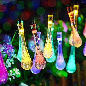Dizeler Led Güneş Noel Işıkları Açık 4.5V Su Dorp Ball String Sıcak Yıl Çelenk Tatil Düğün Partisi Dekoratif