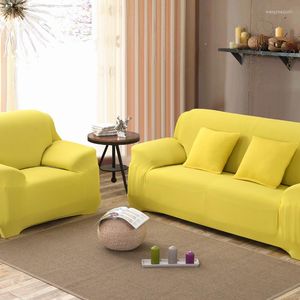 Sandalye sarı kanepe kapağı kapaklar sıkı her şey dahil l-kayma streç elastik havlu tek/iki/üç/dört kişilik 16 renk