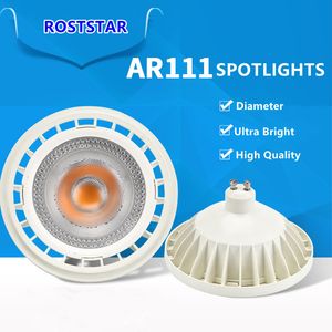 AR111 LED Spotlight Işık Dimmable Lamba 15W G53/Gu10 Ampul Kobu ES111 AC110V 220V DC 12V Sıcak Soğuk Beyaz