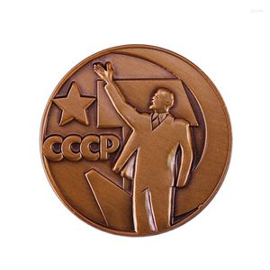 Broschen CCCP Roter Stern Sowjetischer Führer Lenin Button Pin Russland Kommunistischer Emaille-Schmuck