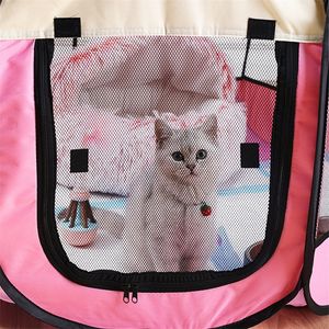 Kennels kalemleri kedi çadır portatif katlanır kedi çit Kennel yatak köpek çadır ev kedi dağıtım odası Pet sekizgen kafesi muhafaza geniş alan m boyutu 220912
