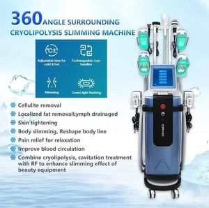 5 ручек 360 ° Cryo Slimming Cryolipolyse Machines Fat Freezing Slim Lipolaser Cavitation RF Bod