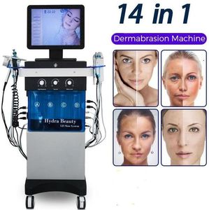 2022 Máquina facial Dermoabrasão Peelig Limpeza de limpeza Tratamento de face Ultrassom RF Microdermoabrasão de oxigênio Pistola Remoção de rugas de acne