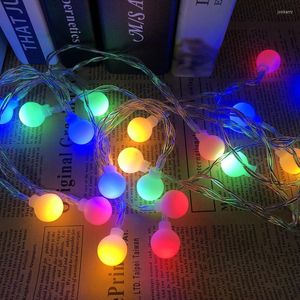 Dizeler 5m 40 LED Balls Globes Peri Peri Dize Ampuller Çok renkli Parti Düğün Noel Bahçesi Açık Tatil Dekoru 220V AB Fiş