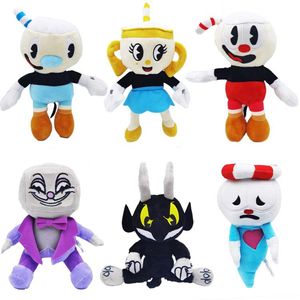 Новая плюшевая игрушка The Cuphead Show Children's Doll Teacuphead Adventure Teacup King Plush Dolls C18