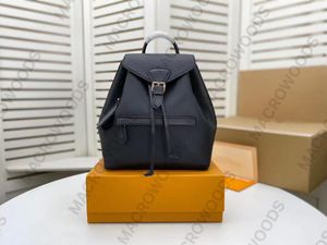 Tasarımcı Okul Çantası Kabartma Backpack Style Montsouris Kadınlar için Büyük Kapasiteli Sırt Çantası M45516 Deri Drawstrings ile Manyetik Toka Kapatma