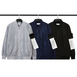 Jaquetas de marca masculina LOGO bordado na parte de trás jaquetas funcionais de pedra jaqueta masculina e feminina ilha uniforme de beisebol tamanho M-2XL