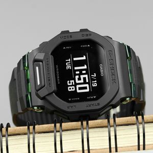 Смотреть наручные часы G-Shock GBD-200UU-19 Классические квадратные квадратные светостиные светоины водонепроницаемые часы Bluetooth