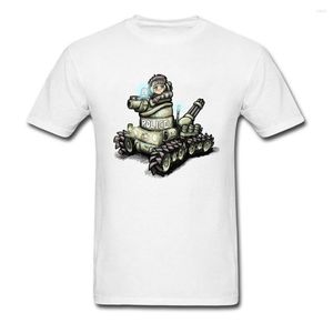 Erkek Tişörtleri Serin Dominion Tank Karikatür T-Shirts Pamuk Beyaz Erkekler Tee Shirt Kısa Kollu Basit Stil Grup Özel Üniformalar 5749U