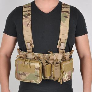 Hunting Jackets Army Molle Chest Rig Vest Tactical Military Duty Outdoor Paintball Combat Camouflage Bag Accessories